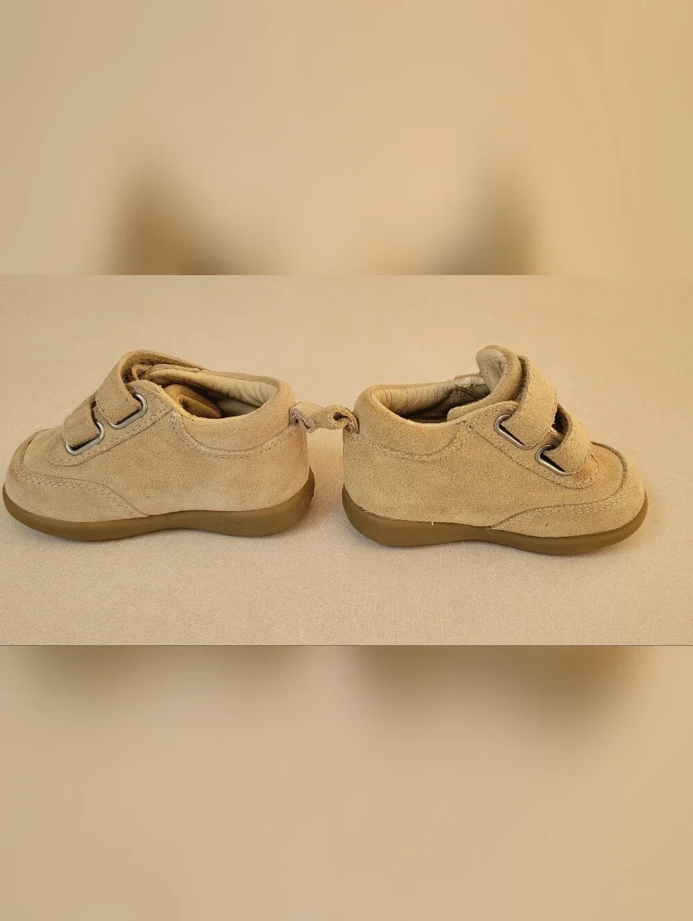 Baby GAP Tan Suede Hook-and-Loop Baby Walkers